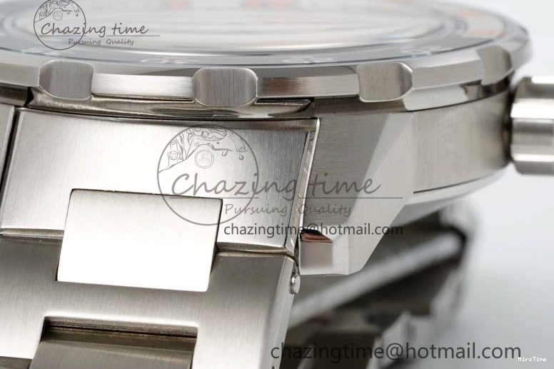 MIROTIME 0725 BestValue Aquatimer Automatic SS RSF 1:1 Best Edition White Orange Dial on SS Bracelet A 7072